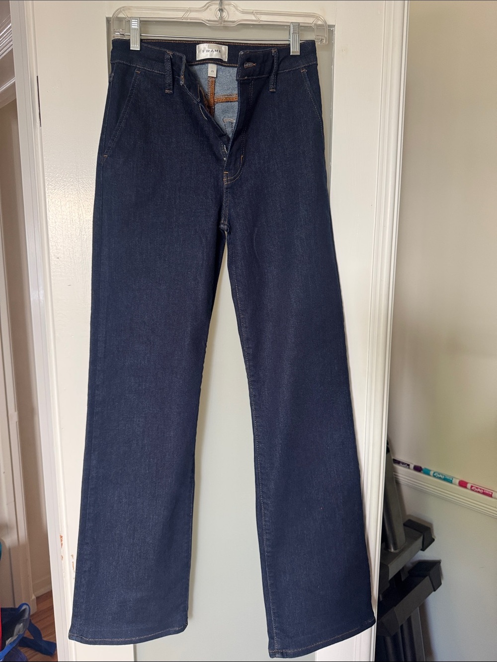 Frame Denim Indigo High-Rise Jeans